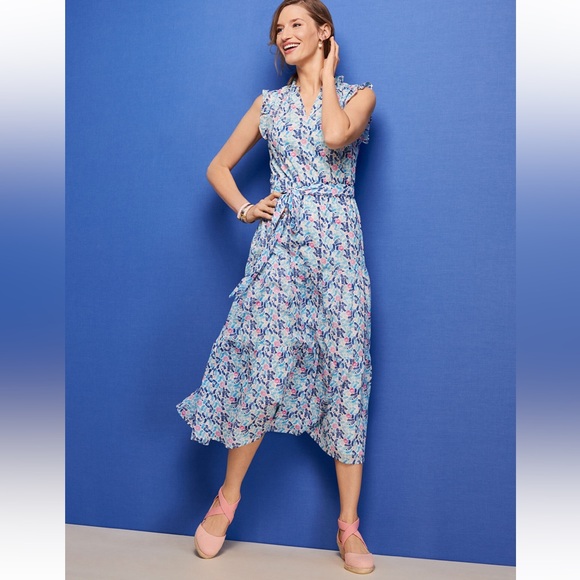 TALBOTS PINK LYNDSAY D'ORSAY ESPADRILLE WEDGES SANDALS SIZE 8.5 - Picture 6 of 17